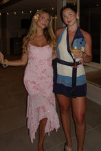 Load image into Gallery viewer, Glamorous Sheath Spaghetti Straps Light Green Tea Length Party Dress with Beading