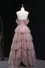 Load image into Gallery viewer, Gorgeous A Line Off the Shoulder Yellow Long Prom Dress with Beading