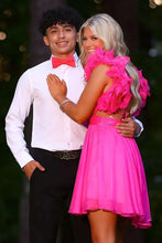 Load image into Gallery viewer, Gorgeous A Line Sweetheart Hot Pink Short Homecoming Dress with 3D Flowers