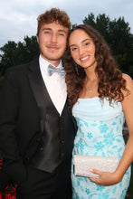 Load image into Gallery viewer, Gorgeous Mermaid Strapless Light Blue Long Prom Dress with Embroidery