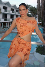 Load image into Gallery viewer, Gorgeous Two Piece Orange Short Homecoming Dress with Beading