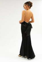 Load image into Gallery viewer, Gorgeous Mermaid Spaghetti Straps Pink Long Prom Dress with Bowknot