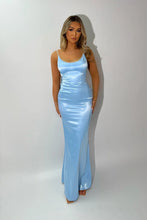 Load image into Gallery viewer, Gorgeous Mermaid Spaghetti Straps Pink Long Prom Dress with Bowknot