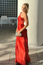Load image into Gallery viewer, Hot Mermaid One Shoulder Red Long Prom Dress with Backless