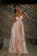 Load image into Gallery viewer, Hot A Line Sweetheart Pink Long Prom Dress with Ruffles