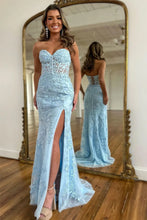 Load image into Gallery viewer, Mermaid Sweetheart Prom Dress With Appliques
