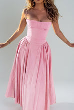 Load image into Gallery viewer, Simple A-Line Spaghetti Straps Tea Length Graduation Party Dress
