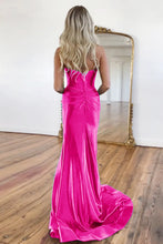 Load image into Gallery viewer, Green Gorgeous Mermaid Sweetheart Satin Prom Dress With Split