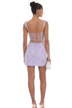 Load image into Gallery viewer, Playful and Adorable Sheath Off the Shoulder Lilac Short Homecoming Dress with Slit