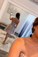 Load image into Gallery viewer, Playful and Adorable A Line Sweetheart Pink Tulle Short Homecoming Dress with Bowknot