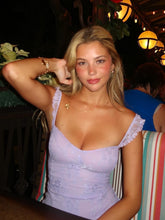 Load image into Gallery viewer, Playful and Adorable Sheath Off the Shoulder Lilac Short Homecoming Dress with Slit