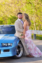 Load image into Gallery viewer, Pretty Mermaid Spaghetti Straps Pink Corset Prom Dress with Appliques