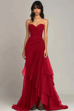 Load image into Gallery viewer, Gorgeous Mermaid Sweetheart Green Long Prom Dress with Ruffles