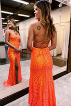 Load image into Gallery viewer, Sparkly Sequin Long Glitter Prom Party Dress With Split