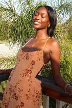 Load image into Gallery viewer, Sparkly Sheath Spaghetti Straps Orange Short Homecoming Dress with Beading