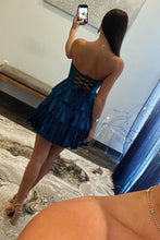 Load image into Gallery viewer, Sparkly Goegeous Sweetheart Short A-Line Tiered Beaded Homecoming Dress