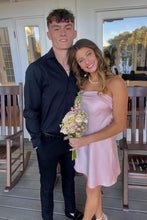 Load image into Gallery viewer, Stunning A Line Strapless Light Pink Mini Party Dress