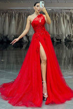 Load image into Gallery viewer, Stunning Lilac A-Line One Shoulder Long Tulle Formal Dress with Appliques