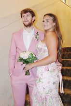 Load image into Gallery viewer, Stunning Mermaid Sweetheart Light Pink Corset Prom Dress with Appliques