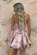 Load image into Gallery viewer, Stunning A Line Strapless Yellow Corset Homecoming Dress