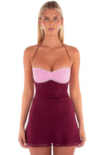 Load image into Gallery viewer, Stylish A Line Halter Neck Blue Short Homecoming Dress with Criss Cross Back