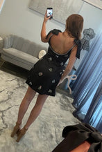 Load image into Gallery viewer, Stylish A Line Spaghetti Straps White Satin Short Homecoming Dress with Beading Embroidery
