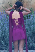 Load image into Gallery viewer, Sweety A Line Spaghetti Straps Pink Corset Homecoming Dress with Scarf