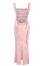 Load image into Gallery viewer, Trendy Mermaid Square Neck Light Blue Long Prom Dress with Ruffles