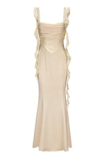 Load image into Gallery viewer, Trendy Mermaid Square Neck Light Blue Long Prom Dress with Ruffles