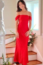 Load image into Gallery viewer, Chic Sheath Off the Shoulder Lilac Long Prom Dress with Ruched