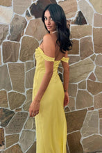 Load image into Gallery viewer, Chic Sheath Off the Shoulder Lilac Long Prom Dress with Ruched