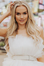 Load image into Gallery viewer, Hot Selling A Line Strapless Short Tulle Homecoming Dress