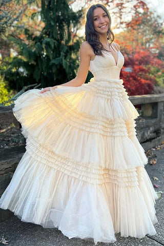 Sexy Daffodil A-Line Doric Sweetheart Long Prom Dress
