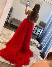 Load image into Gallery viewer, Sweetheart High-Low Tiered Long Prom Dress With Beading
