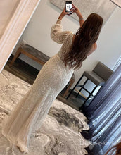 Load image into Gallery viewer, Sexy One-Shoulder Embroidery Prom Dress With Split