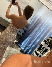 Load image into Gallery viewer, Mermaid Sexy Glitter One-Shoulder Long Prom Dress With Sequins