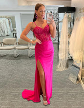 Load image into Gallery viewer, Mermaid Elegant Satin Sweetheart Prom Dress Evening Dress