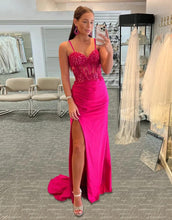 Load image into Gallery viewer, Mermaid Elegant Satin Sweetheart Prom Dress Evening Dress