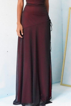 Load image into Gallery viewer, Sheath Spaghetti Straps Burgundy Long Prom Dress with Silt