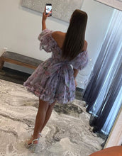 Load image into Gallery viewer, Sweet Off The Shoulder A-Line Short Tulle Homecoming Party Dress