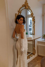 Load image into Gallery viewer, Charming Sweetheart Silver Sequins Long Party Dress