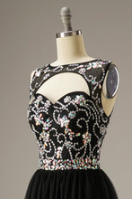 Load image into Gallery viewer, A-Line Floor Length Tulle Long Dress WIth Beading