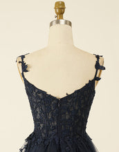 Load image into Gallery viewer, A-Line Spaghetti Straps Short Tulle Homecoming Dress With Appliques