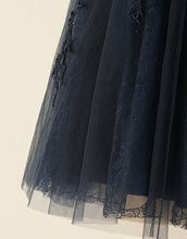 Load image into Gallery viewer, A-Line Spaghetti Straps Short Tulle Homecoming Dress With Appliques