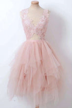 Load image into Gallery viewer, Elegant Asymmetrical Tulle Homecoming Dress