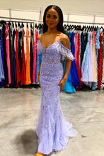 Load image into Gallery viewer, Gorgeous Mermaid Spaghetti Straps Prom Dress With Appliques