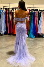 Load image into Gallery viewer, Gorgeous Mermaid Spaghetti Straps Prom Dress With Appliques