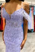 Load image into Gallery viewer, Gorgeous Mermaid Spaghetti Straps Prom Dress With Appliques