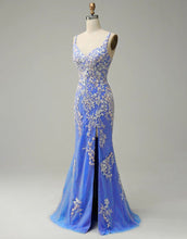 Load image into Gallery viewer, Gorgeous Mermaid V-Neck Prom Dress With Appliques