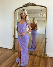 Load image into Gallery viewer, Gorgeous Sparkly Open Back Long Prom Party Dress